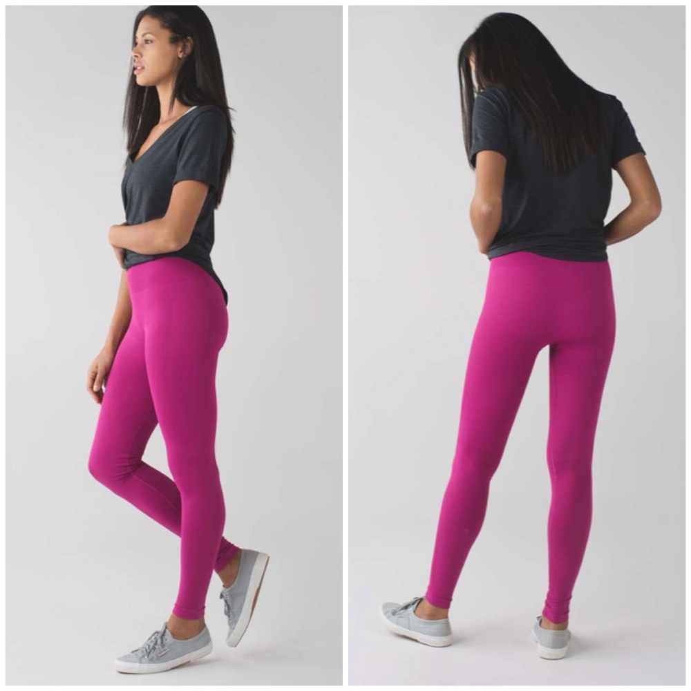 Lululemon Zone In Tight In Raspberry Size 6 - image 1